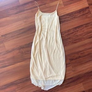Byer Too! Pale Yellow, Beaded Dress, Juniors Small